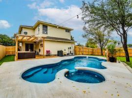 Paradise Oasis Private pool w/Hot Tub 4BR 2.5BA, vakantiehuis in Pflugerville