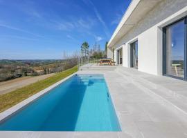 Salvagnac में, होटल VILLA LE BELVEDERE-DESIGN-PISCINE-VUE-GAILLAC
