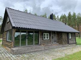 Private sauna house with sea view, hotel with parking in Liigalaskma