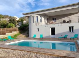 Villa Proche Saint-Florent piscine, hotel Patrimonióban