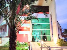 Hotel Rosa da Ilha Guaruja - 80m do mar, 02 piscinas, sala de jogos, brinquedão de percurso para crianças, hotel no Guarujá