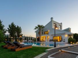 Gregory's luxury villa in Chania-70m2 pool-2000m2 garden and plot, hotel a SFakianalíon