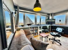 Super Apartament GREY Centrum 2x Metro Fast WiFi 300 Mbs Netflix AppleTV SmartTV Spotify Panorama Miasta, hotel in Warschau