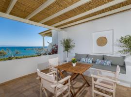 La Mer Seaside Apartments, family hotel in Drios