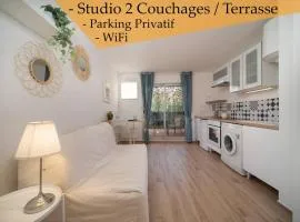 Appartement tout équipé terrasse parking privatif