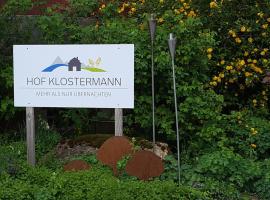 Hof Klostermann, apartament a Hessisch Oldendorf