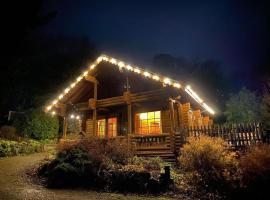 Solid Log Cabin With Private Hot Tub - Oak, apartment in Aymestrey