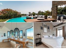 Spectacular villa, with infinity pool and sea views, la Mairena, Elviria, Marbella，奧亨的度假屋