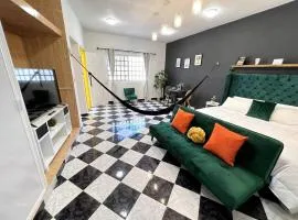 Acogedor y colorido estudio con cama King Size