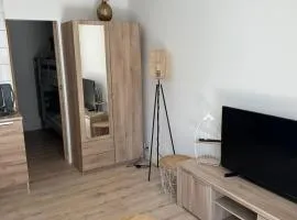 Charmant studio neuf 150m plage sur avenue principale climatisé et parking