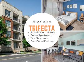 Uptown 4th Ward Luxury Apt Year-Round Pool, hotel em Charlotte