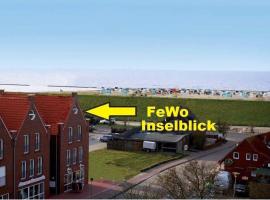 Ferienwohnung Inselblick Norddeich mit Meerblick, būstas prie paplūdimio mieste Nordenas