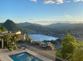 Panoramic Lugano, hotelli, jossa on pysäköintimahdollisuus kohteessa Aldesago
