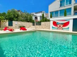 Apartment Baska mit Poolarea - Krk, Kroatien