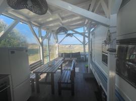 Sea Caravan/Camper on the Beach, glamping site in Kiten