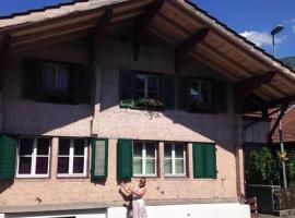 Cosy apartment in heritage protected swiss chalet, hotel en Matten