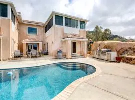 Mountaintop Ramona Home Private Pool, Near Lake!