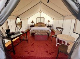 Cosmo Glamping Tent at Zenzen Gardens, tenda de luxo em Paonia