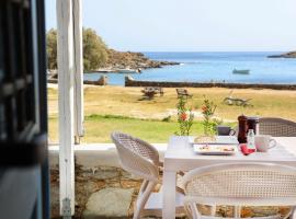 Guardiero, boende vid stranden i Kithnos