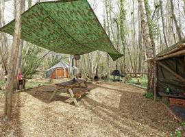 Hobbity Bell Hobbity log burner - Hobbity stay, luxury tent in Canterbury
