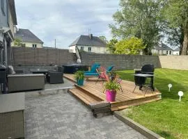 Maison toute équipée 3 chambres avec jardin calme et Spa