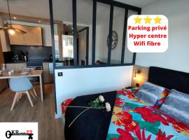 Magnifique 3 étoiles en hyper centre avec place privée, hôtel à Aix-les-Bains près de : Gare d'Aix-les-Bains-Le Revard