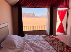 Wadi Rum Sunset Camp, luxury tent in Wadi Rum