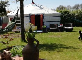 T'eiberveld Yurt verhuur Noord-Sleen, glamping en Noord-Sleen