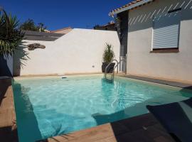 Maison 4/6 pers avec piscine proche des plages, casa o chalet en Sausset-les-Pins