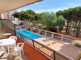 Primera línea y vistas al mar con piscina: L'Estartit'te bir daire