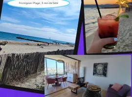 La Perle Bleue, 100 m de la plage, parking, wifi