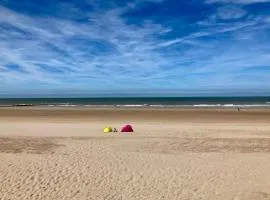 Oostende luxury seaview studio - large terrace- swimming pool - parking