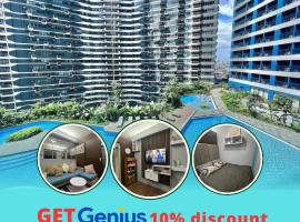 Apartment in Air Residences, Makati with wifi, Netflix, pool, mall and more
