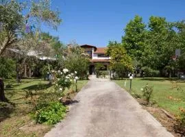 Wonderful villa with huge yard, at Potamos beach