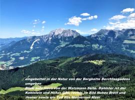 Viesnīca Ferienhaus hoch oben mit Alpen Panorama Königssee- Nichtraucherdomizil Berhtesgādenē