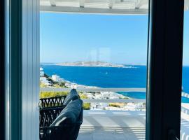 Seaview & Jacuzzi summer residence, appartement in Mykonos-stad