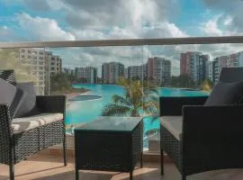 DR02 Departamento Moderno con Vista a la Laguna en Dream Lagoons