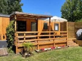 Mobil home 6 personnes climatisé camping 5 étoiles Biscarosse Lac