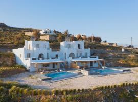 Vouno Luxury Villas, hótel í Glinado Naxos