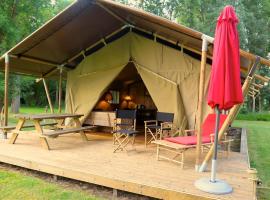 Tentes Safari aux Gîtes de Cormenin, olcsó hotel Saint-Hilaire-sur-Puiseaux városában