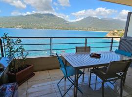 T2 de Standing Coté Plage, les pieds dans l'eau, hotel familiar en Propriano