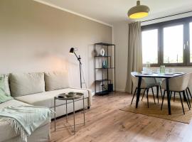 Apartment mit Rheinblick, Messe, Balkon, Küche, Parkplatz, ξενοδοχείο με γκολφ σε Neuss