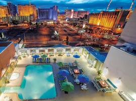 Las Vegas Hotel One Bedroom with Balcony, Kitchen, Pool & Free Parking, serviced apartment in Las Vegas