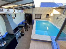 Cobertura Piscina Privativa frente e Vista Mar Centro Mongaguá, hôtel à Mongaguá