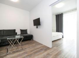 ALURE RESIDENCES 1 & 24h self check-in, free parking in front of the apartment building, new building, terrace, cafe with breakfast in the apartment building, next to the aqua park