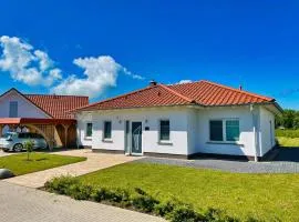 modernes Haus mit Kamin und eigener Sauna sowie Garten - Ferienhaus Windrose