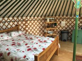 헬스턴에 위치한 럭셔리 텐트 Higher Trenear Farm Yurts