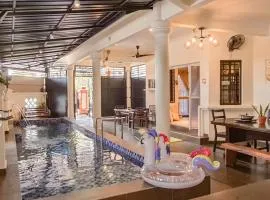 5BR IndoorPrivate Pool Villa BathTub BBQ Steamboat