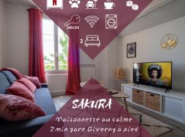 Sakura -maisonnette gare Giverny, alojamento para férias em Vernon