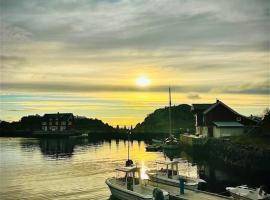 Amazing waterfront rorbu (free car-charging), self-catering accommodation in Stamsund